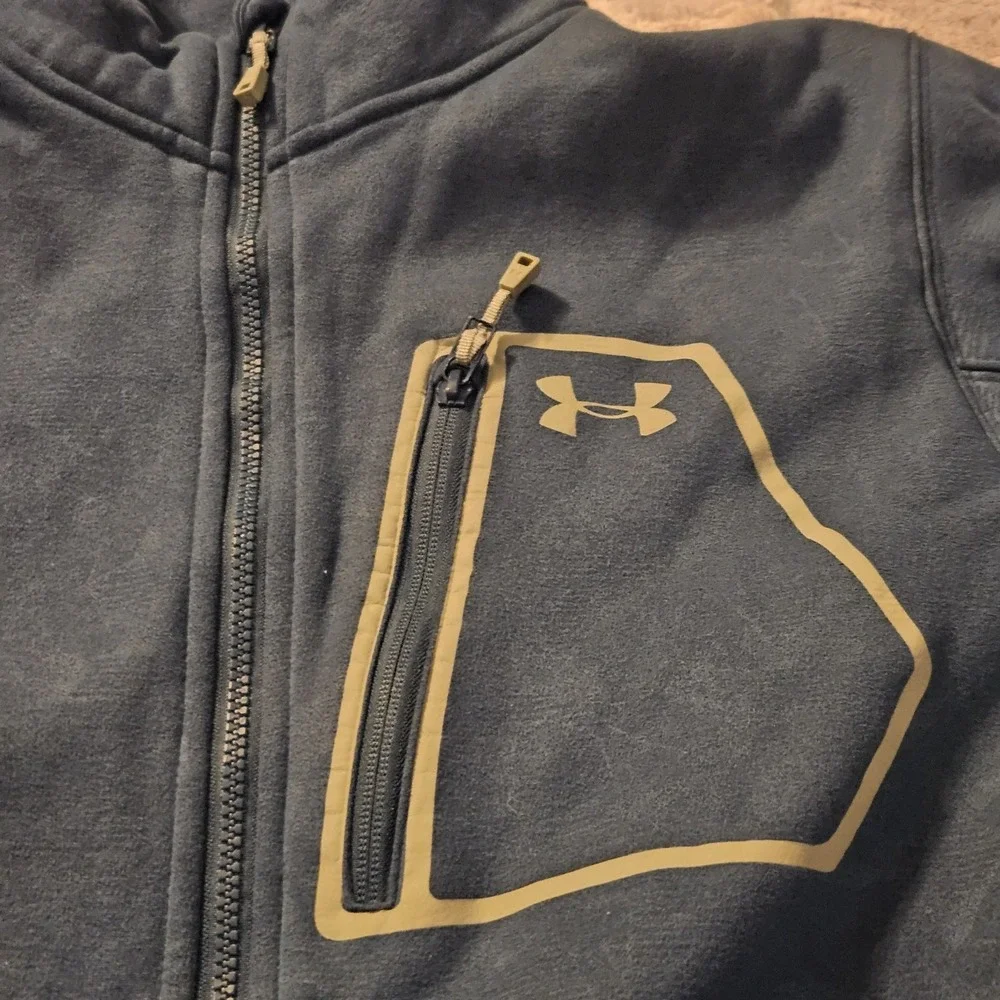 Under Armour UA Storm XXL Blue Fleece Full‎ Zip Coat Jacket